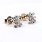 Diamond gold earrings