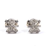 Diamond gold earrings