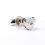 Diamond gold single earring