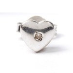 Diamond gold single earring
