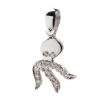 Diamond gold pendant