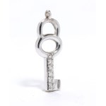 Diamond gold pendant