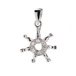 Diamond gold pendant