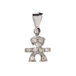 Diamond gold pendant