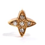 Diamond gold pendant