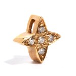 Diamond gold pendant
