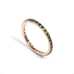 Tsavorite gold ring