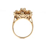 Vintage gold ring with diamonds USA, circa 1940