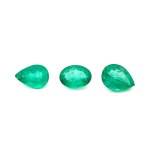 Lot of 3 natural emeralds