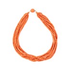 Mediterranen coral necklace