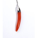 Necklace with a coral pendant