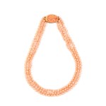 Coral gold necklace