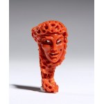 CARLO PARLATI, Coral carving depicting a female figure 1980s