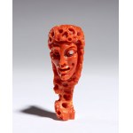 CARLO PARLATI, Coral carving depicting a female figure 1980s
