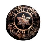 English Victorian tortoiseshell Pique Brooch 1860-1870