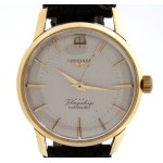 LONGINES, Flagship: gold wristwatch 1960s