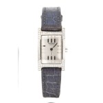 Steel and diamond wristwatch. Ref. TA1.230