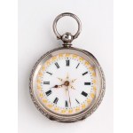 Sterling silver swiss pocket watch 1880-1890