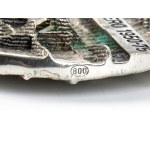 ARNALDO POMODORO, Commemorative silver plaque Italy, 1975