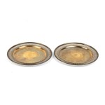 MIRACOLI ROMEO & C (1949), A pair of italian silver gilt dishes first half of the 20th century