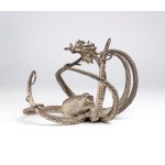 FORLENZA, Italian sterling silver candlestick second half of the 20th century