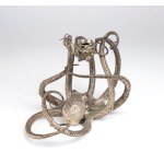 FORLENZA, Italian sterling silver candlestick second half of the 20th century