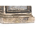 Italian solis silver miniature sculpture depicting the talking statue of Pasquino second half of the 20th century