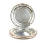 Set of 6 Italian solid silver plates first half of the 20th century