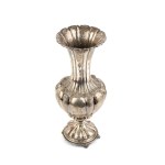Italian solid silver vase early 20th century