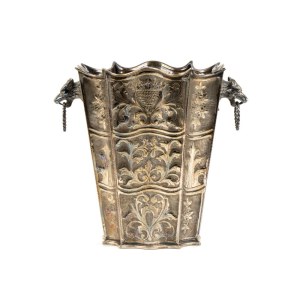 Italian solid silver champagne bucket mid-20th Century