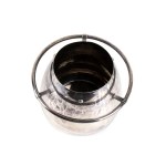ETTORE BUGATTI, Sterling silver ice bucket Italy, second half of the 20th century