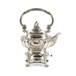 Italian solid silver tea kettle mid-20th Century