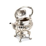 Italian solid silver tea kettle mid-20th Century