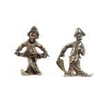 Set of 6 Italian solid silver place cards mid-20th Century