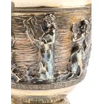 italian solid silver lidded cup 1940s