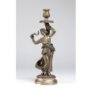 Italian solid silver candlestick early XX century