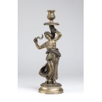 Italian solid silver candlestick early XX century