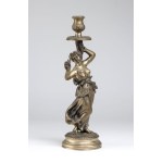 Italian solid silver candlestick early XX century