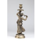 Italian solid silver candlestick early XX century