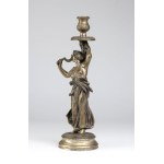 Italian solid silver candlestick early XX century
