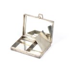 italian sterling silver make-up bag second half of the 20th century