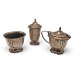 BRITTON, GOULD & Co., English Sterling Silver Salt and Pepper cruet set Birmingham, 1935