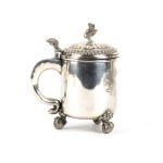 italian solid silver tankard 20th century