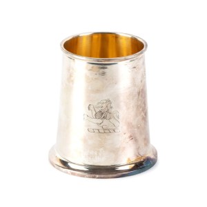 CARMELO GANCI, Italian solid silver mug mid-20th Century