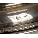 Italian solid silver basket mid-20th Century