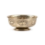 Italian solid silver bowl second half of the 20th century