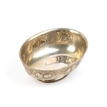 Italian solid silver bowl second half of the 20th century