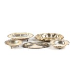 A group of of 5 italian solid silver baskets mid-20th Century