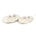 CESA, A pair of Italian solid silver trays second half of the 20th century