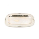 A pair of Italian solid silver trays first half of the 20th century